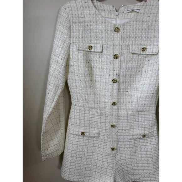 NEW NWT Amanda Uprichard Fallon Romper in White Size Small - Picture 4 of 5